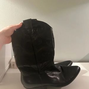 Nine West vintage leather cowboy boots 10.5m